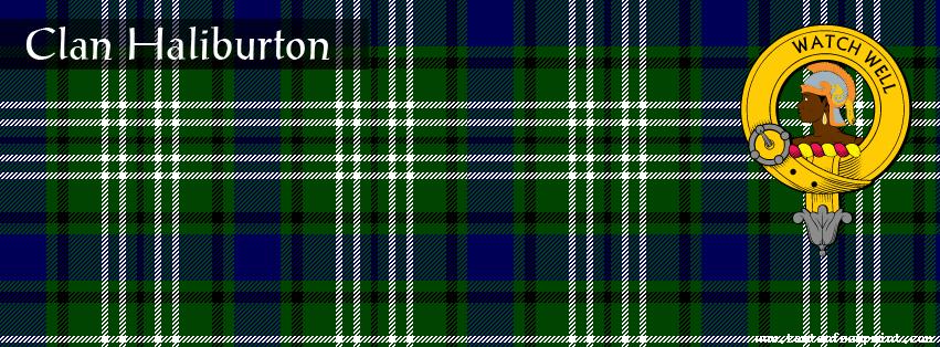 Clan Haliburton Tartan Footprint Scottish Heritage Social Network