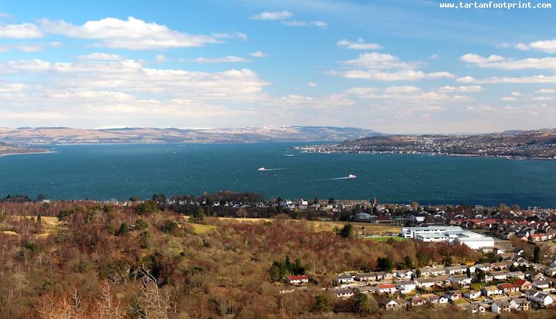 Clyde Estuary from Dunans Hill, Sandbank