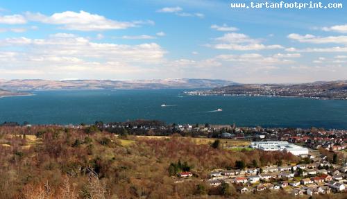 Clyde Estuary from Dunans Hill, Sandbank