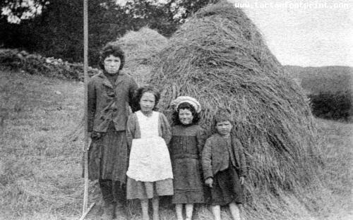 Old Photograph Mother And Children Farm Perthshire Scotland